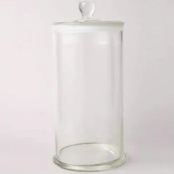 شیشه نمونه با دستگیره و درب شیشه ای زمینی